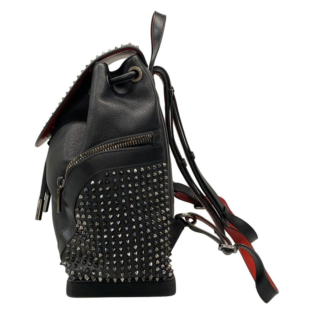 Christian Louboutin Explorer Funk Backpack Backpack Black Red Leather Rubber - Picture 4 of 15